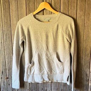 Barefoot Dreams Light Grey Crew Neck Sweater